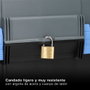 Hantums Candado de acero con arco corto 25mm (Caja de 12 unidades)