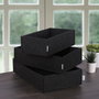 Aberto Design 6272 Set Organizador Escritorio Fieltro Negro 3 Piezas