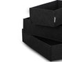 Aberto Design 6272 Set Organizador Escritorio Fieltro Negro 3 Piezas