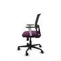 PIQUERAS Y CRESPO Silla de oficina Yunquera con mecanismo Sincro, Morado y Negro