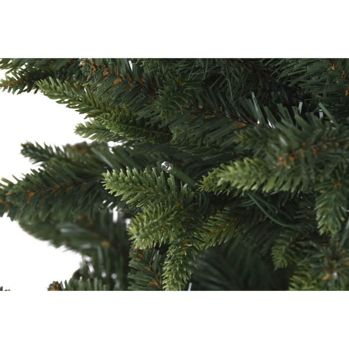 DKD Home Decor Árbol de Navidad Tradicional Verde 100x150x100 cm con 761 ramas, luz cálida LED, PVC