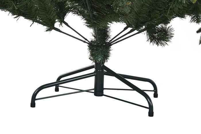 DKD Home Decor Árbol de Navidad Tradicional Verde 100x150x100 cm con 761 ramas, luz cálida LED, PVC