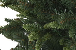 DKD Home Decor Árbol de Navidad Tradicional Verde 100x150x100 cm con 761 ramas, luz cálida LED, PVC