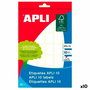 Etiquetas adhesivas Apli Blanco Papel 10 Hojas 16 x 22 mm (10 Unidades)
