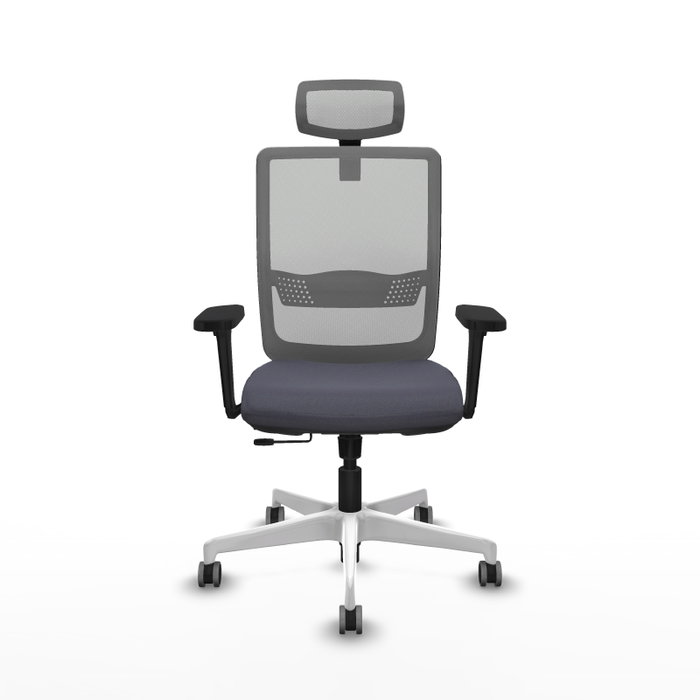 PIQUERAS Y CRESPO Silla de oficina Haches con mecanismo Sincro/Traslack, Gris PIQUERAS Y CRESPO Silla de oficina Haches con mecanismo Sincro/Traslack, Gris