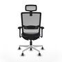 PIQUERAS Y CRESPO Silla de oficina Haches con mecanismo Sincro/Traslack, Gris