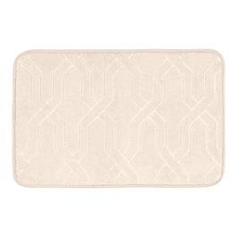 Allstar Alfombra de Baño Camiers Beige 60 x 40 cm - Suave y Antideslizante para Suelo Lavable