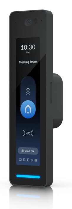 Ubiquiti - Lector NFC Intercomunicador de Acceso con Pantalla Táctil 4.7", Face Unlock, Touch Pass, IP55, PoE