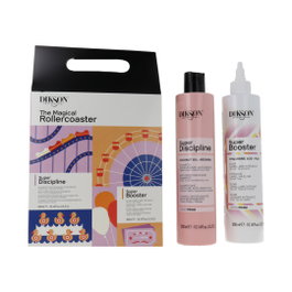 Dikson Prime Kit Super Discipline & Super Booster, Tratamiento Antifrizz y Alisador Profesional, 300 ml + 300 ml