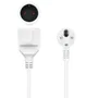Nano Cable 10.22.0602-W Cable Alargador de Corriente Schuko Hembra - Macho 2m Blanco