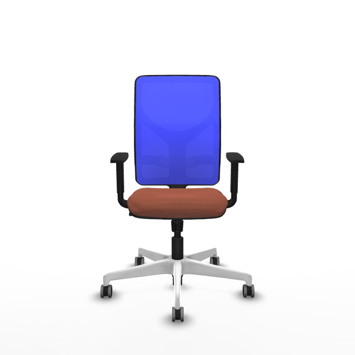 PIQUERAS Y CRESPO Silla de oficina Motilla con mecanismo Sincro, Tela Marrón y Malla Azul PIQUERAS Y CRESPO Silla de oficina Motilla con mecanismo Sincro, Tela Marrón y Malla Azul