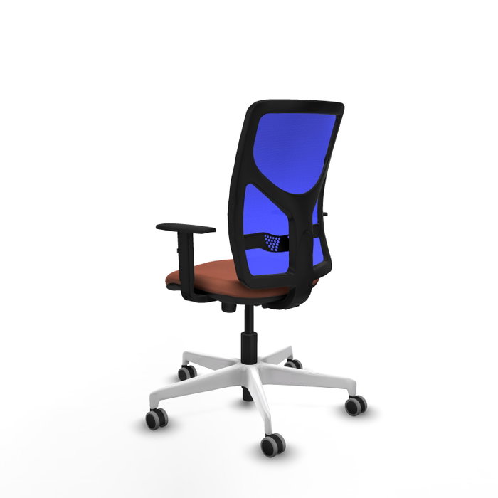 PIQUERAS Y CRESPO Silla de oficina Motilla con mecanismo Sincro, Tela Marrón y Malla Azul PIQUERAS Y CRESPO Silla de oficina Motilla con mecanismo Sincro, Tela Marrón y Malla Azul