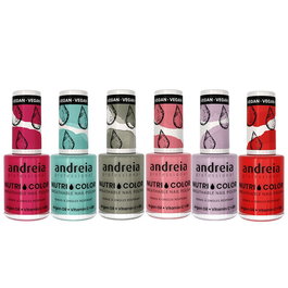 Andreia Nutri Color Esmalte de Uñas Fortalecedor y Nutritivo Tono NC 15, 10.5ml