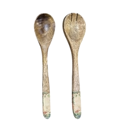 DKD Home Decor Set de 2 Decoraciones de Muérdago en Mango