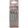 Bosch T 101AO Juego de 3 hojas de sierra caladora para madera