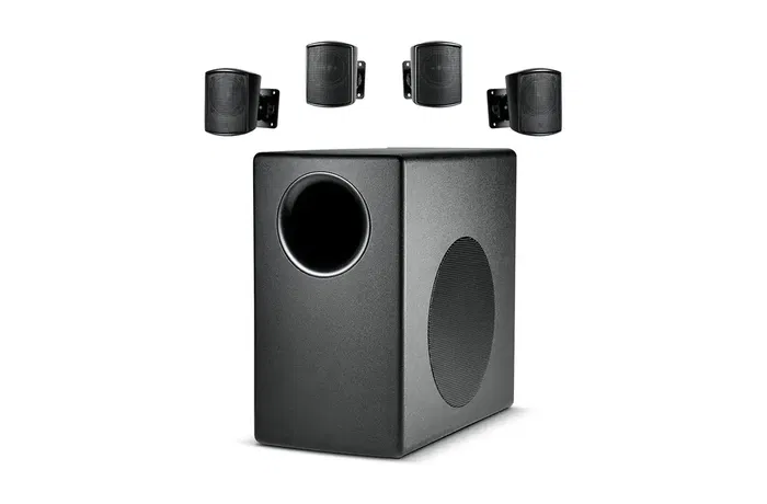 JBLPRO CS50 Sistema de Altavoces Subwoofer-Satélite de Montaje en Superficie Sonido Alta Fidelidad Control 50 Series