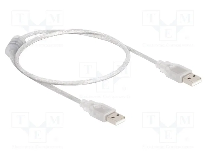 DeLOCK Cable USB 2.0 Tipo-A a Tipo-A 0,5 m transparente DeLOCK Cable USB 2.0 Tipo-A a Tipo-A 0,5 m transparente