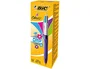 Bic Bolígrafo Cuatro Colores Pastel con Grip y Punta de 1 mm
