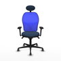PIQUERAS Y CRESPO Silla de oficina Jorquera Azul Marino y Azul