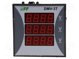 F&F Voltímetro Digital para Panel 12-400V AC