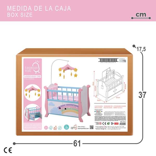 Cuna para Muñecas Teamson BBQ 57 x 81 x 31 cm