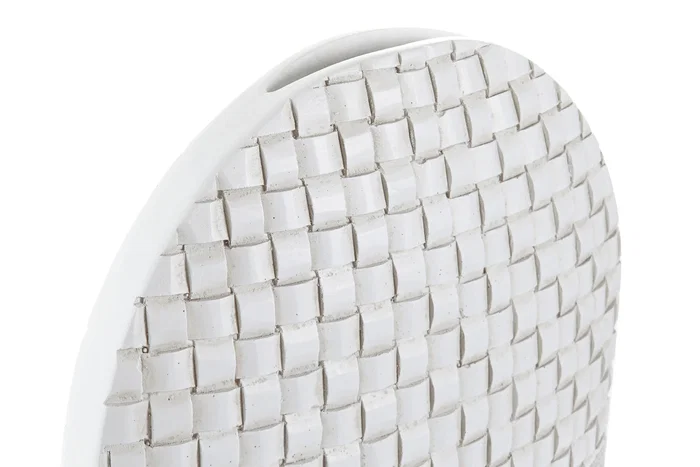 DKD Home Decor Jarrón de Resina Blanco 30x10x45 cm DKD Home Decor Jarrón de Resina Blanco 30x10x45 cm
