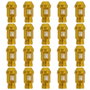 OMP SPEED Juego de 20 Tuercas de Aluminio M12x1.25 Amarillo