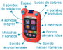 KioKids Juguete Teléfono Móvil Musical para Bebés +18 Meses con Melodías y Sonidos