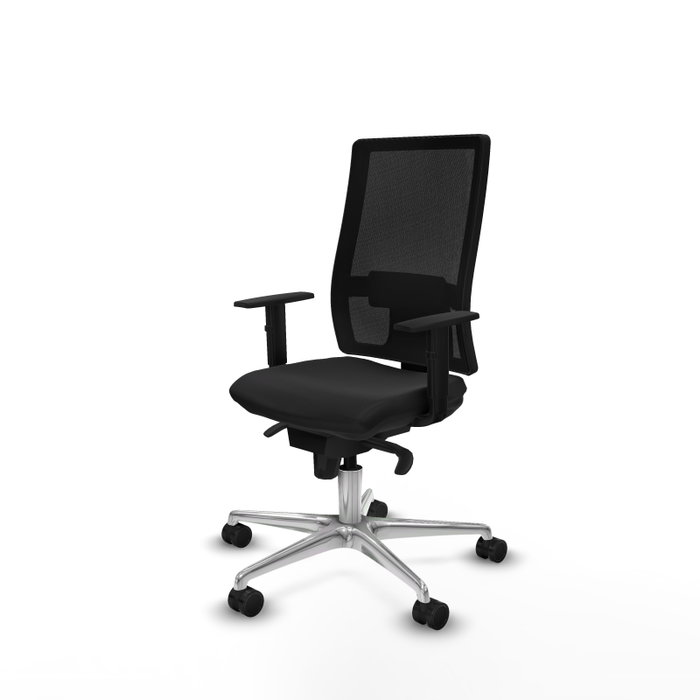 PIQUERAS Y CRESPO Silla de oficina Horna con mecanismo Sincro en Negro PIQUERAS Y CRESPO Silla de oficina Horna con mecanismo Sincro en Negro