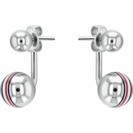 Tommy Hilfiger Pendientes de Acero Inoxidable Gris