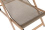 DKD Home Decor Hamaca Terraza Y Jardin Woodcol Natural Aluminio Ratan Sintetico 111.5 x 102 x 61 cm (2 Unidades)