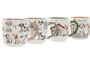DKD Home Decor Mug Multicolor Porcelana Perritos 9 x 9.3 x 13 cm (12 Unidades)