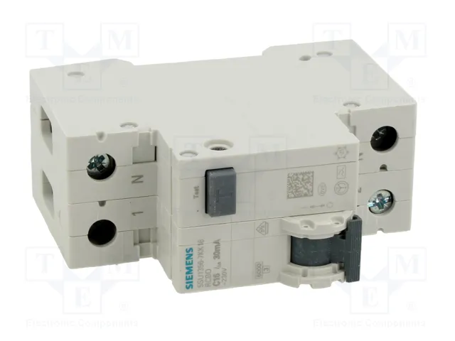 SIEMENS 5SU1356-7KK16 RCBO 16A 30mA 1+N SIEMENS 5SU1356-7KK16 RCBO 16A 30mA 1+N