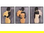 Giftdecor Cuadro Mujer Surtido 3 40 x 50 cm con Marco Negro (Set de 6)