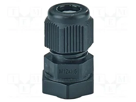 HENSEL Sello aislante M12 1,5 IP66 IP67 negro