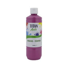 Tempera Titan Arts Creative Escolar 500Ml Magenta