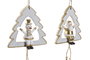 DKD Home Decor Decoración Colgante de Madera Navideña Surtida