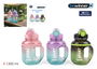 Inde Botella Deportiva Sport Agua Transparente Multicolor 1300 ml, Capacidad 1.3 L, Dimensiones 20.5 x 11 cm (12 Unidades)