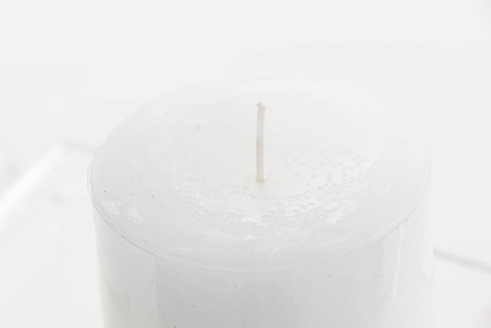 DKD Home Decor Vela de Cera de Parafina Blanca 285 g
