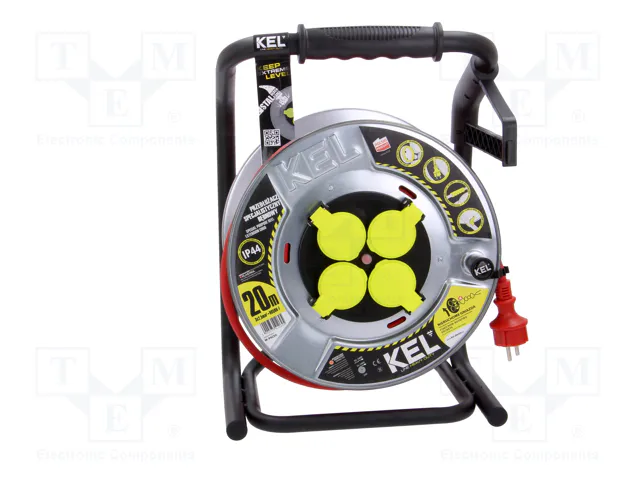 KEL Prolongador de alimentación H05RR-F 3G2,5mm2 20m Rojo KEL Prolongador de alimentación H05RR-F 3G2,5mm2 20m Rojo