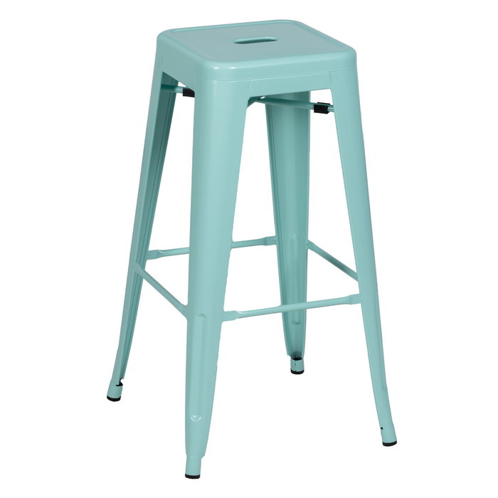 Taburete Turquesa Metal Dallas 43,50 X 43,50 X 76,50 cm Taburete Turquesa Metal Dallas 43,50 X 43,50 X 76,50 cm