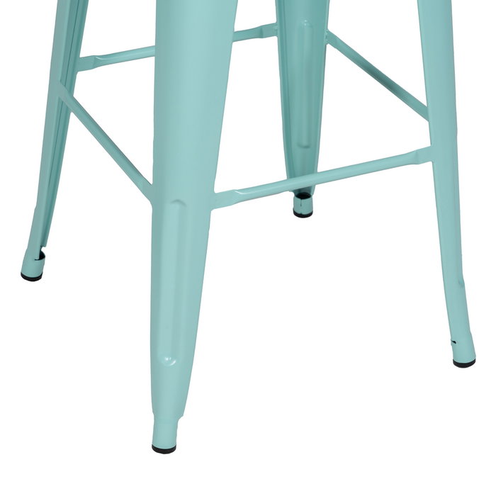 Taburete Turquesa Metal Dallas 43,50 X 43,50 X 76,50 cm Taburete Turquesa Metal Dallas 43,50 X 43,50 X 76,50 cm