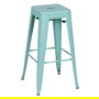 Taburete Turquesa Metal Dallas 43,50 X 43,50 X 76,50 cm (Set de 2)
