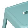 Taburete Turquesa Metal Dallas 43,50 X 43,50 X 76,50 cm (Set de 2)