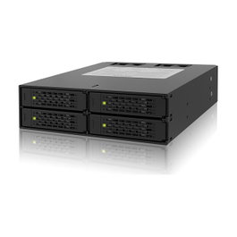 ICY DOCK MB994SP-4SB-1 Panel de Instalación 5.25" para 4x SATA HDD 2.5" Aluminio Negro