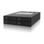 ICY DOCK MB994SP-4SB-1 Panel de Instalación 5.25" para 4x SATA HDD 2.5" Aluminio Negro
