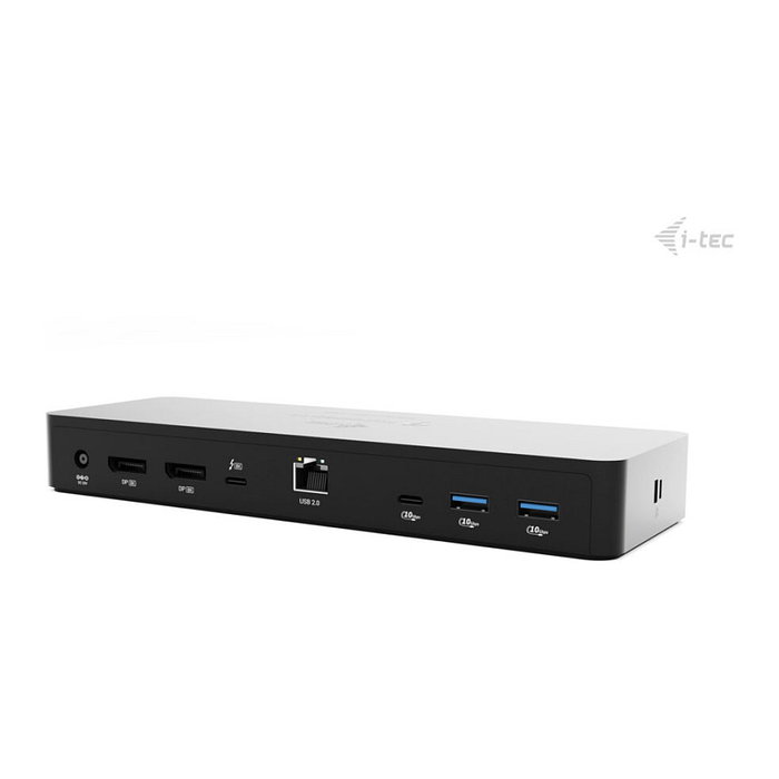 I-Tec Docking Station Thunderbolt 4 Intelligent Dual Display DS - Puerto TB4, 2x DP, LAN, USB-C, 3x USB-A, Audio, PD 90W - Negro