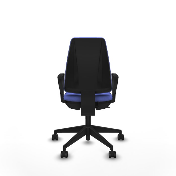 PIQUERAS Y CRESPO Silla de oficina Elche Azul claro con brazos fijos