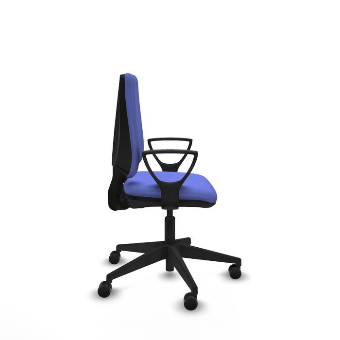 PIQUERAS Y CRESPO Silla de oficina Elche Azul claro con brazos fijos