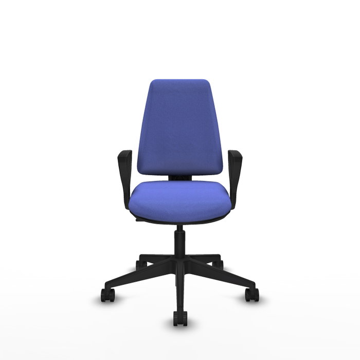PIQUERAS Y CRESPO Silla de oficina Elche Azul claro con brazos fijos